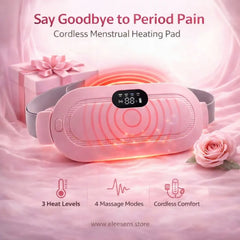 Periods Cramp Relief Massager Pad & Heater Belt