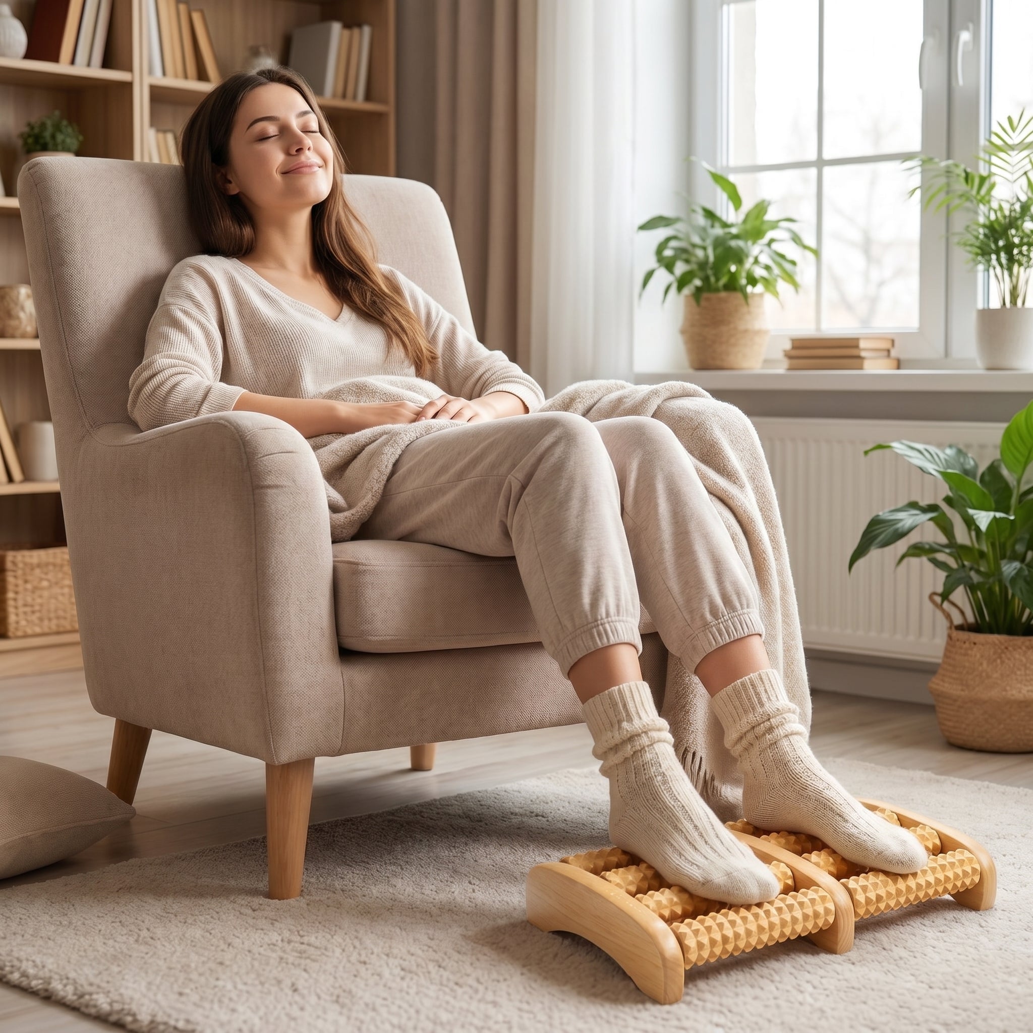 Wooden Foot Massager